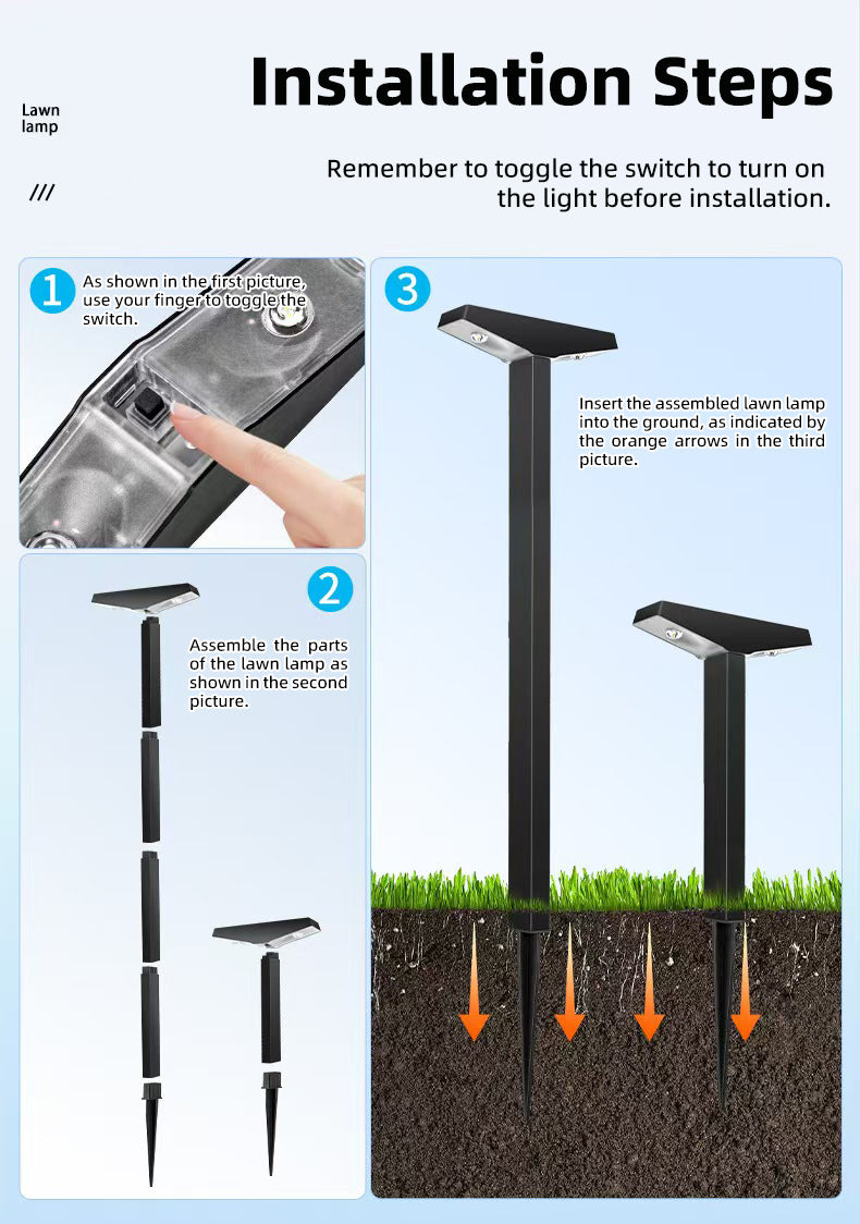 Solar Flying Lawn Lamp – Dual Light Modes, 1000mAh Battery, IP65 Waterproof for Outdoor Decor