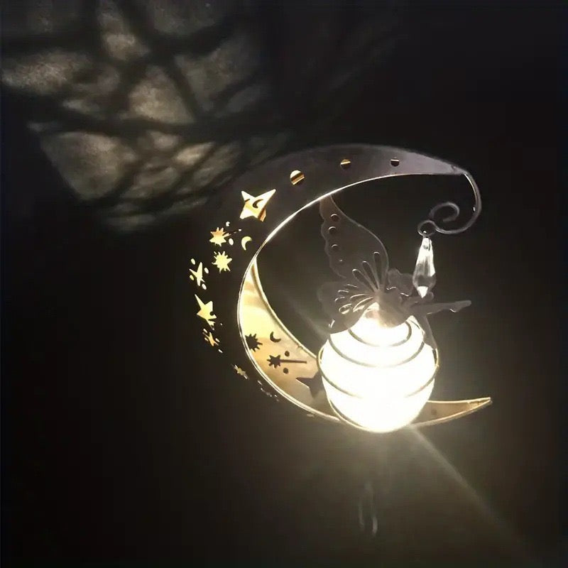 Outdoor Solar Lights Fairy Decoration Garden Patio Moon Solar Lights Grave Garden Patio Decoration (Fairies)