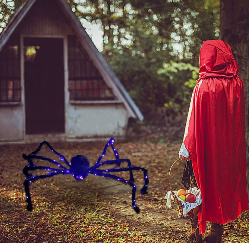 Halloween Spider Light Up Haunted House Prop Outdoor Indoor Party Decor