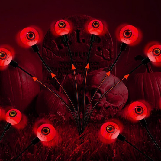 Halloween Scary Eyeball Lights Waterproof Solar Scary for Patio Yard Garden Lawn